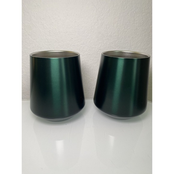 Starbucks 2 Perfect Pour Latte Mug Green Stainless Steel Vacuum Insulated 12 oz - Picture 4 of 9